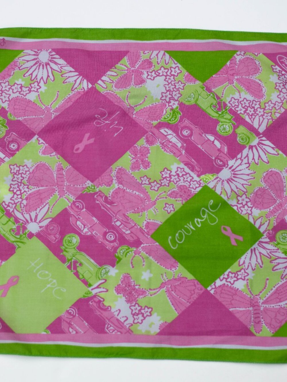 Lilly Pulitzer Tote & Breast Cancer Scarf Bundle + NWT Estee Lauder Cosmetic Bag - Picture 8 of 8